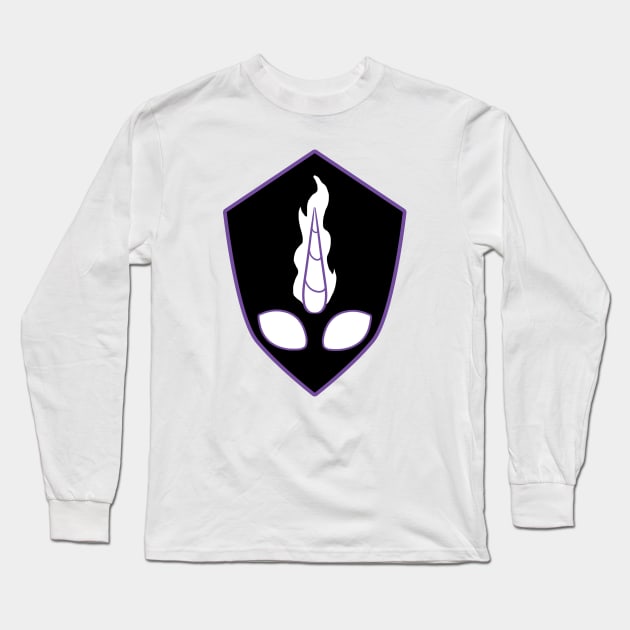 Unicorn Shield Long Sleeve T-Shirt by Temrin